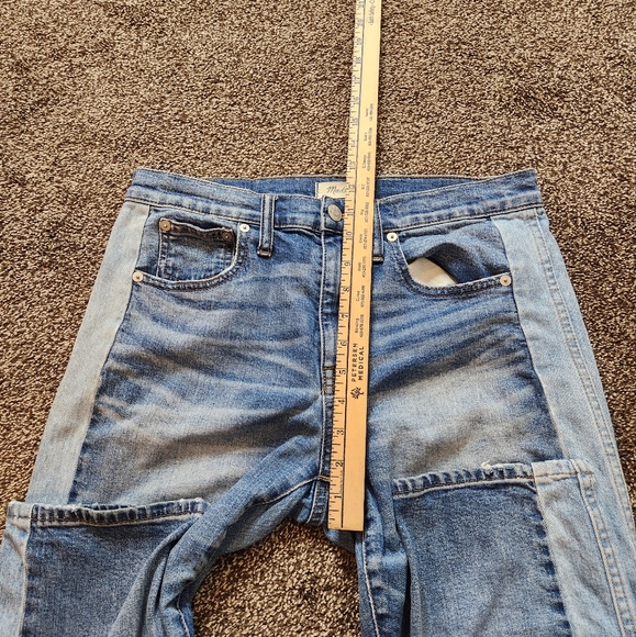 Madewell Cruiser Straight Jeans Two Tone Size 27 - Picture 8 of 9